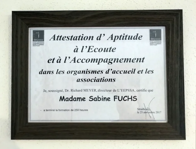 therapie-sabine-fuchs-attestation-daptitude-ecoute-et-accompagnement